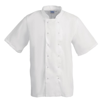 Chaqueta cocina Whites Boston manga corta blanca XXL