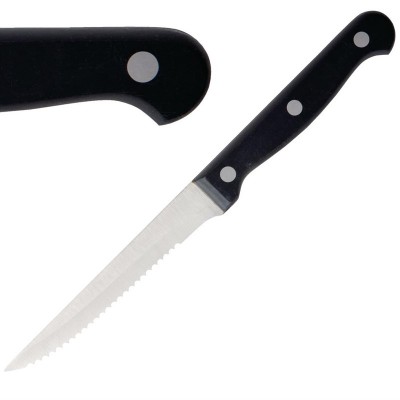 Cuchillo chuletero Olympia mango negro 215mm