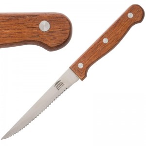 Cuchillo chuletero Olympia mango de madera 215mm