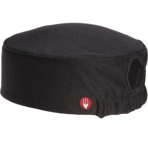 Gorro cocina Chef Works Total Vent negro orificio coleta