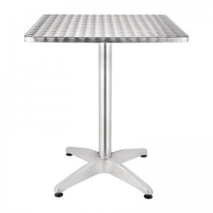 Mesa terraza cuadrada Bolero 60cm acero inoxidable