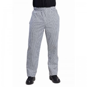 Pantalones cocina Whites Vegas cuadros pequeños negros y blancos S