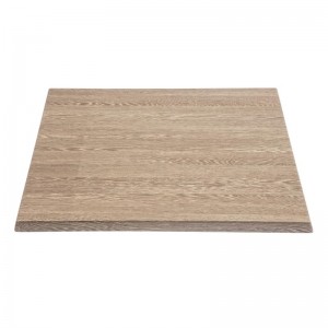 Tablero de mesa cuadrado Bolero 700 x 700 mm wengé veteado