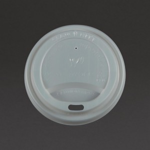 Tapa compostable para vaso bebidas calientes Vegware 225ml (Caja 1000)