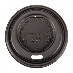 Tapa compostable vaso para bebidas calientes Fiesta Green 113ml (Caja 50)