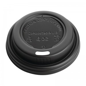 Tapa compostable vaso para bebidas calientes Fiesta Green 113ml (Caja 1000)