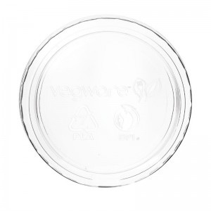 Tapas compostables Vegware para recipientes de porcones de 59ml y 118ml