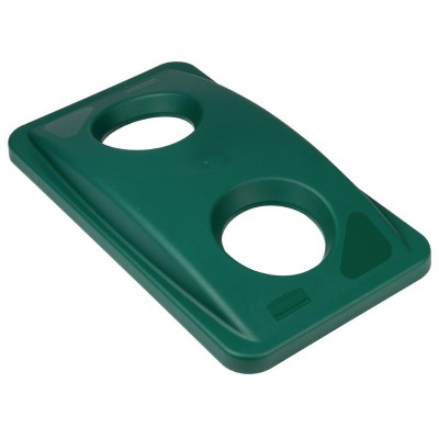 Tapa verde contenedor Slim Jim Rubbermaid