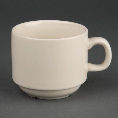 Taza de té apilable marfil Olympia