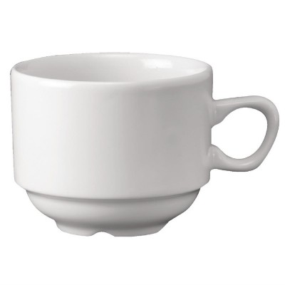 Tazas de té Nova apilables Churchill Whiteware 212ml