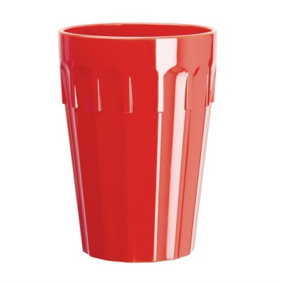 Vasos bajos policarbonato Kristallon 260ml rojos