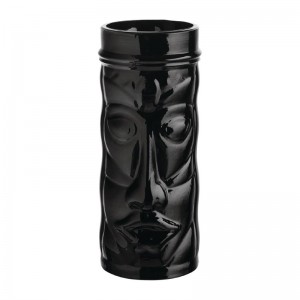 Vaso Utopia Tahiti Tiki negro onix 450ml