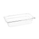 Contenedor Gastronorm GN1/4 policarbonato transparente 65mm Vogue