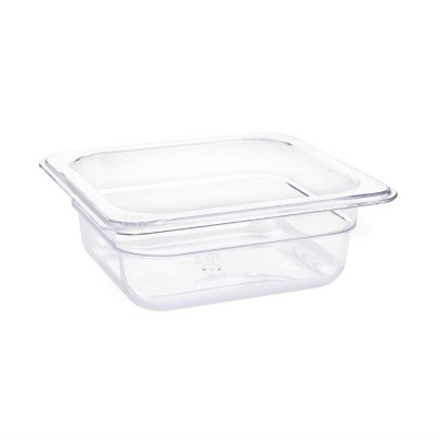 Contenedor Gastronorm GN1/6 policarbonato transparente 65mm Vogue