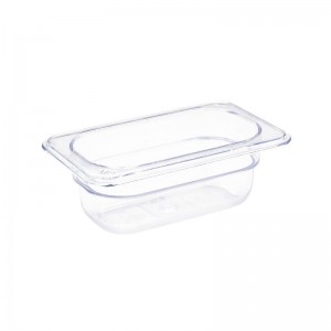 Contenedor Gastronorm GN1/9 policarbonato transparente 65mm Vogue