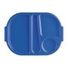 Bandeja pequeña de policarbonato Kristallon azul con compartimentos 322mm