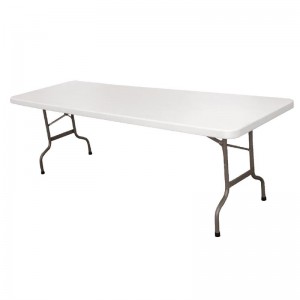 Mesa plegable al centro Bolero blanca 243cm