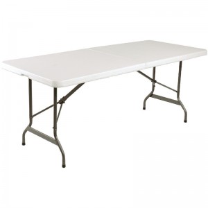 Mesa multiusos plegable al centro Bolero 183cm blanca