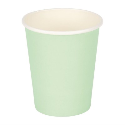 Vaso de una sola pared para bebidas calientes turquesa Fiesta 225ml (Caja 1000)