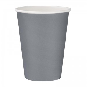 Vaso de una sola pared para bebidas calientes color carbón Fiesta 340ml (Caja 1000)