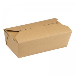 Envase comida para llevar Colpac rectangular papel kraft (Caja 250)