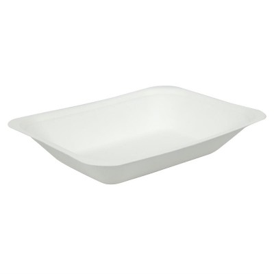 Bandeja compostable de bagazo para fritos Vegware 175mm (Caja 500)