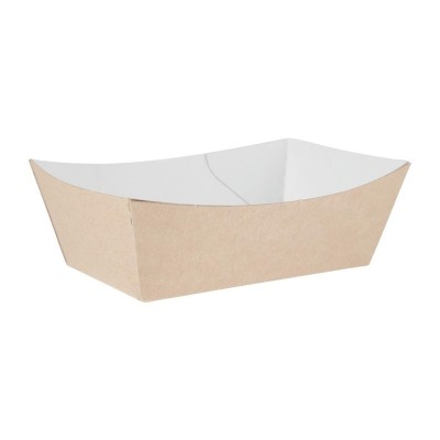 Caja pequeña compostable desechable cartón kraft Colpac 124mm