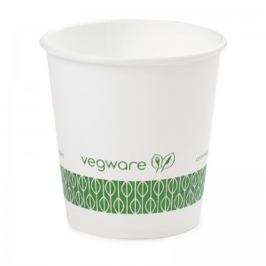 Vasos para café compostables Vegware 113ml