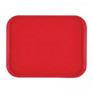 Bandeja Cambro de polipropileno roja de 410mm