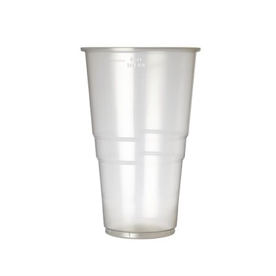 Vaso de cerveza desechable Plastico 570ml hasta la marca de llenado (Caja 1000)