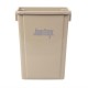 Cubo de basura Jantex beige 56Ltr