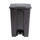 Cubo de basura a pedal Jantex negro 45Ltr