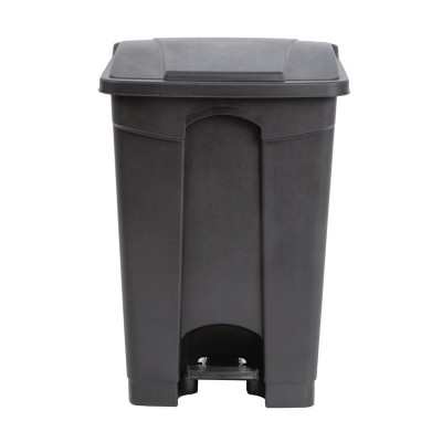 Cubo de basura a pedal Jantex negro 45Ltr