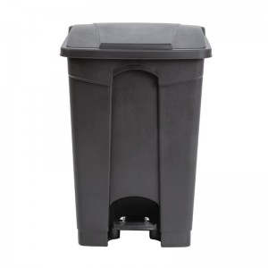 Cubo de basura a pedal Jantex negro 45Ltr