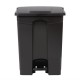 Cubo de basura a pedal Jantex negro 65Ltr