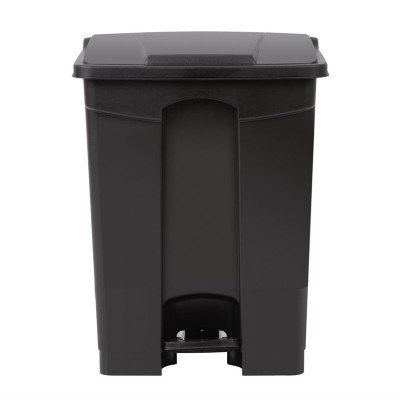 Cubo de basura a pedal Jantex negro 65Ltr