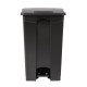 Cubo de basura a pedal Jantex negro 87Ltr