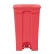 Cubo de basura a pedal Jantex rojo 87Ltr