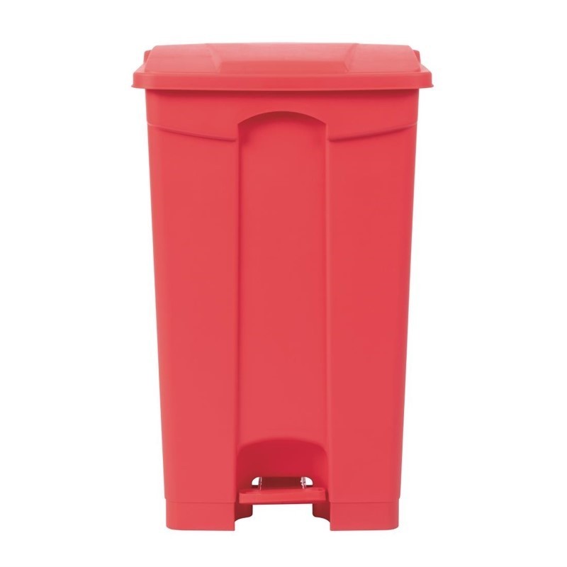Cubo de basura a pedal Jantex rojo 87Ltr