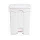 Cubo de basura a pedal Jantex blanco 65Ltr