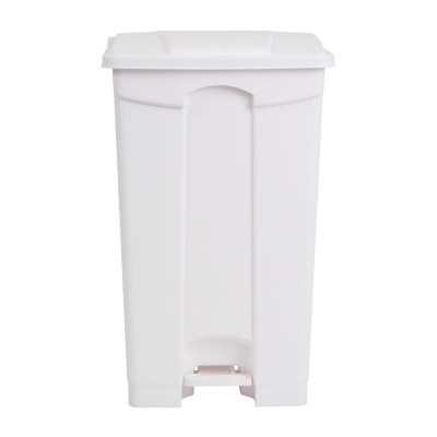 Cubo de basura a pedal Jantex blanco 87Ltr