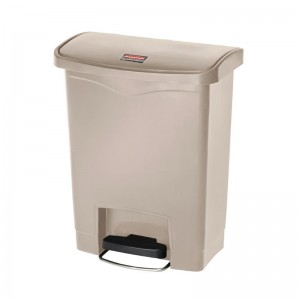 Cubo residuos Rubbermaid pedal frontal 30L beige