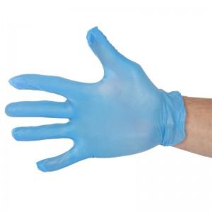 Guantes de vinilo sin polvo Vogue azules M