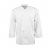 Chaqueta de cocina. Casaca de chef Chefworks Calgary de manga larga Cool Vent unisex blanca talla XXL