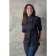 Chaqueta de cocina. Chaqueta señora negra con cremallera Chef Works Springfield S