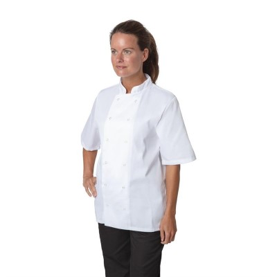 Chaqueta cocina Whites Boston manga corta blanca XS