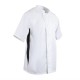 Chaqueta de cocina. Chaqueta cocina Whites Nevada blanca y negra S