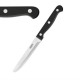 Cuchillo chuletero. Cuchillo chuletero Olympia redondeado mango negro 114mm (Caja 12)