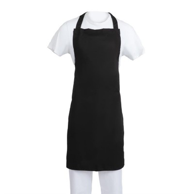 Delantal con peto XL Whites negro