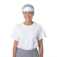 Gorros de catering. Gorro redecilla con visera Whites blanco